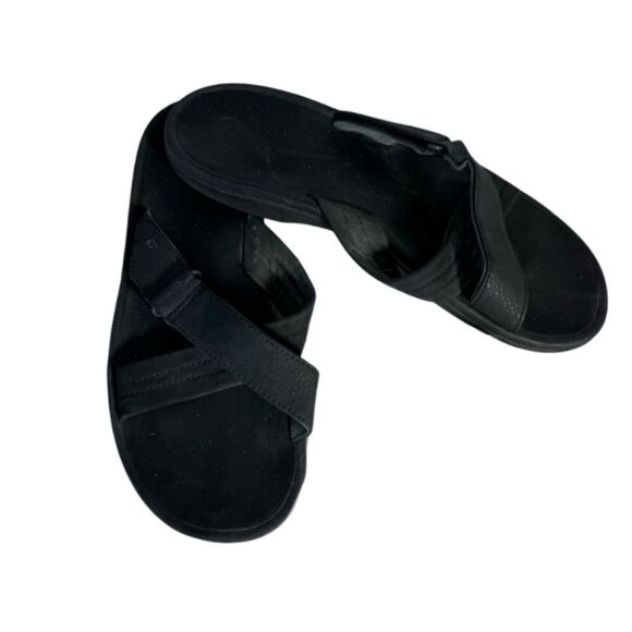 OluKai Ohana Black Crossover Slides Sz 11 - Picture 2 of 6